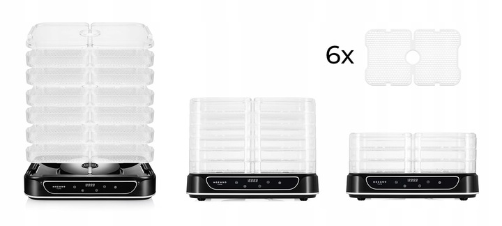 DUŻA SUSZARKA DO GRZYBÓW OWOCÓW WARZYW ZIÓŁ 6 SIT MOCNA 550W ZESTAW