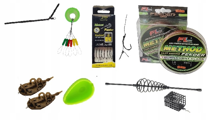 Zestaw wędkarski gruntowy Method Feeder Wędka feeder Jaxon Kołowrotek