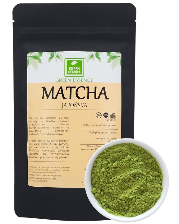 JAPOŃSKA PRZYJEMNOŚĆ Herbata zielona MATCHA w proszku PYSZNA Naturalna 100g