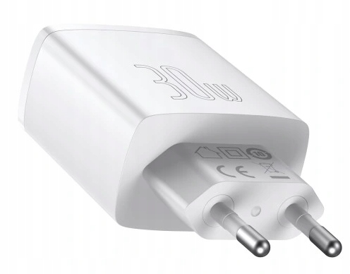 BASEUS SZYBKA ŁADOWARKA SIECIOWA 3xUSB USB-C 30W ZASILACZ DO TELEFONU AFC