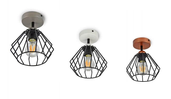 LAMPA WISZĄCA SUFITOWA ŻYRANDOL PLAFON LOFT 724-P1