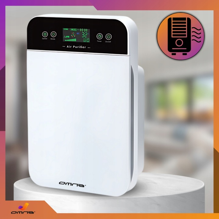 Oczyszczacz powietrza z jonizatorem duży dla alergików jony hepa lampa