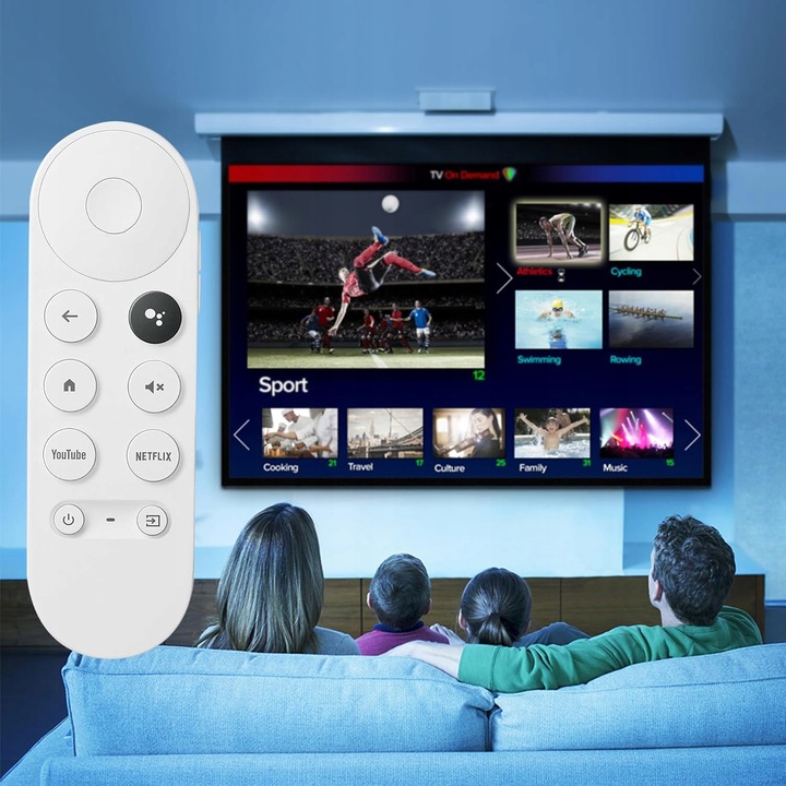 PILOT GOOGLE TV 4K CHROMECAST ASYSTENT GOOGLE YOUTUBE NETFLIX