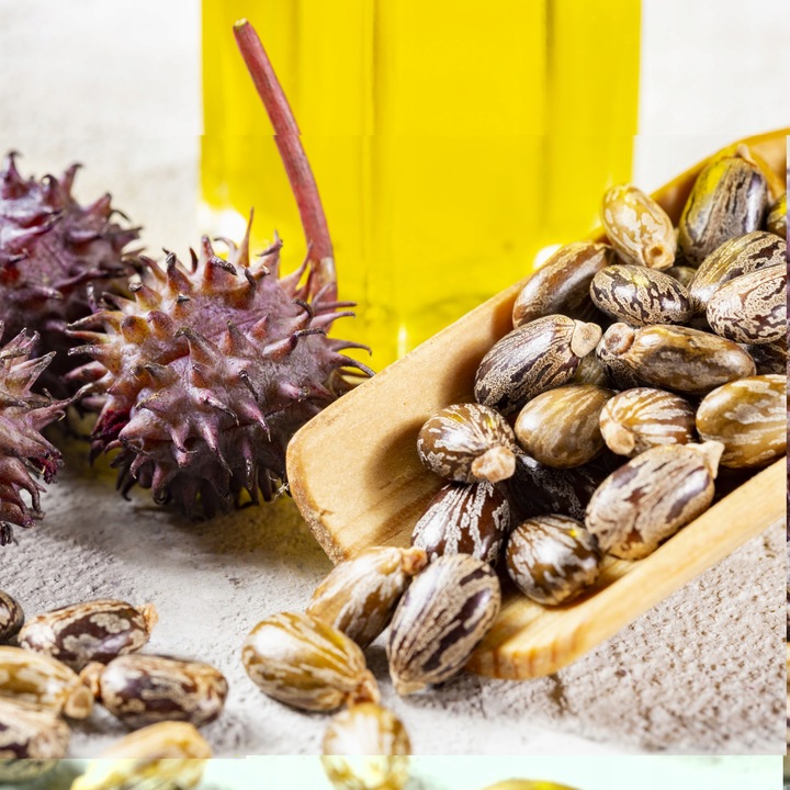 Olej rycynowy NIERAFINOWANY tłoczony na zimno 1L INDIE + POMPKA