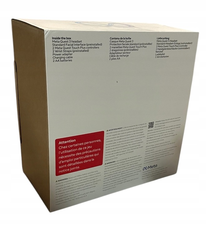 GOGLE VR Oculus Meta Quest 3 512GB + Batman polska ładowarka