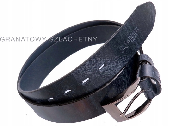 SKÓRZANY PASEK MĘSKI DO SPODNI BRĄZOWY SZEROKI PAS DO JEANSÓW GRUBA SKÓRA