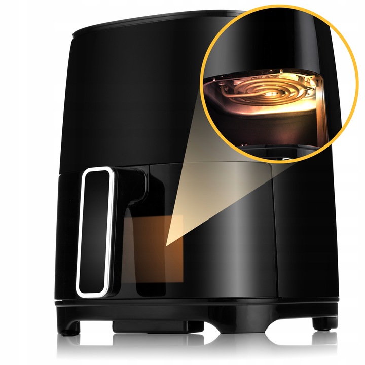 FRYTKOWNICA BEZTŁUSZCZOWA AIRFRYER GRILLOWANIE DUŻA NIEPRZYWIERAJĄCA