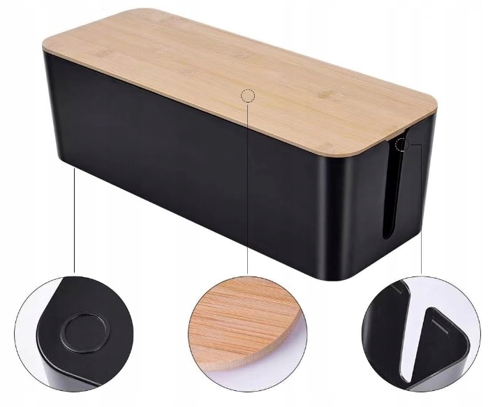 ORGANIZER POJEMNIK PUDEŁKO MASKOWNICA NA KABLE PRZEWODY LISTWY