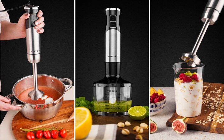 Blender ręczny mikser wielofunkcyjny ROZDRABNIACZ 1000W ostrza