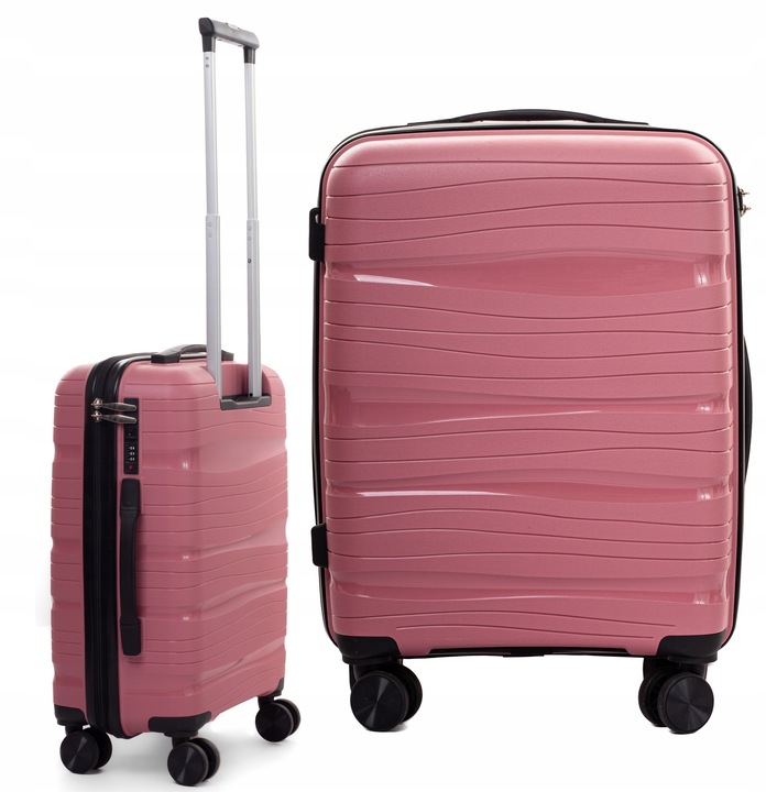 WALIZKA MAŁA NIEZNISZCZALNA KABINOWA RGL 4 PODWÓJNE KÓŁKA POLIPROPYLEN