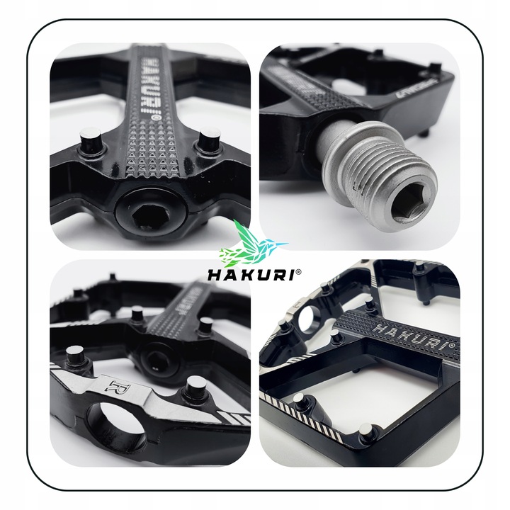 Pedały PLATFORMOWE ALUMINIOWE 3 ŁOŻYSKA Maszynowe Lekkie DH ENDURO MTB