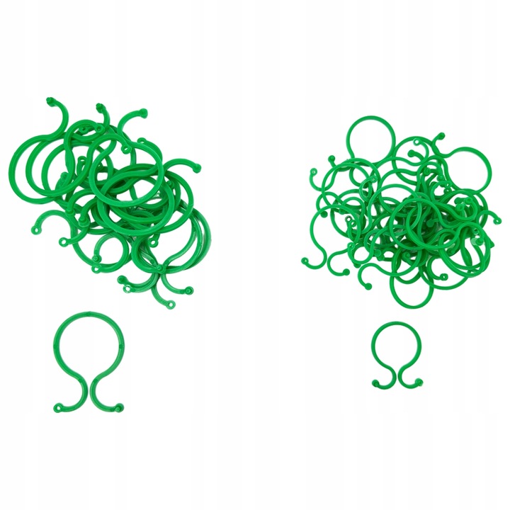 Zestaw 40x Zapinki do Mocowania Roślin (2 rozmiary) 25x 4x3cm, 15x 6x4cm