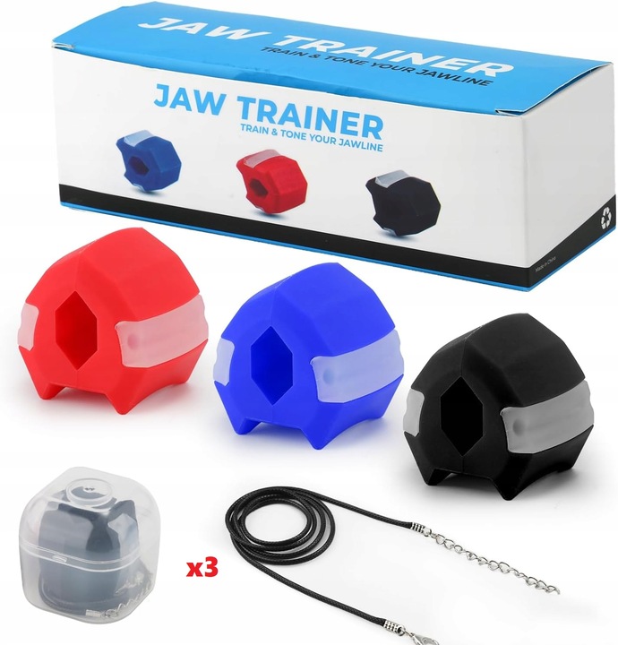 3X PRZYRZĄD DO ĆWICZEŃ ŻUCHWY I SZCZĘKI MODELOWANIE TWARZY JAWLINE