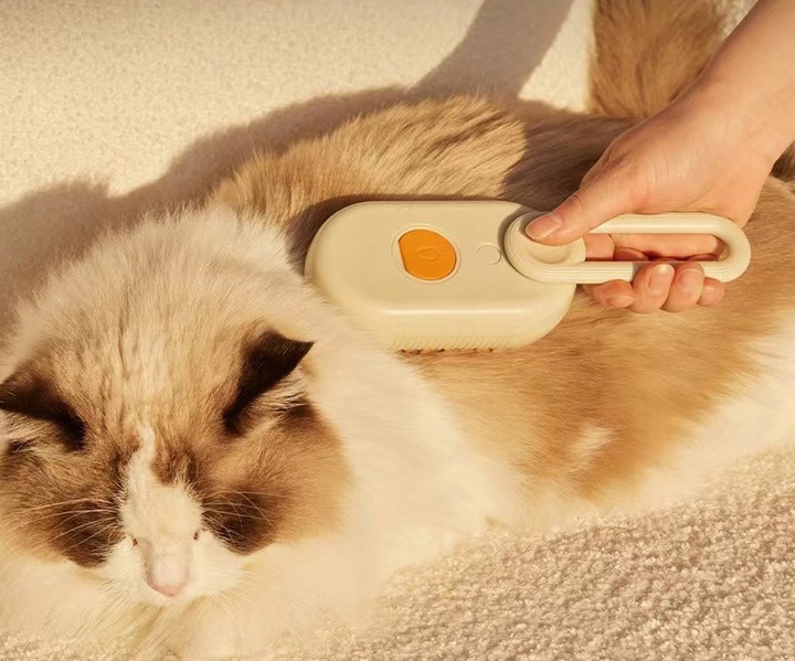 SZCZOTKA PAROWA DLA PSA KOTA ZWIERZĄT DOZOWNIK SIERŚĆ UCHWYT ELEKTRYCZNA