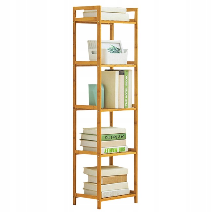 Regał stojak łazienkowy półka bambusowa regał drabinkowy uniwersalny