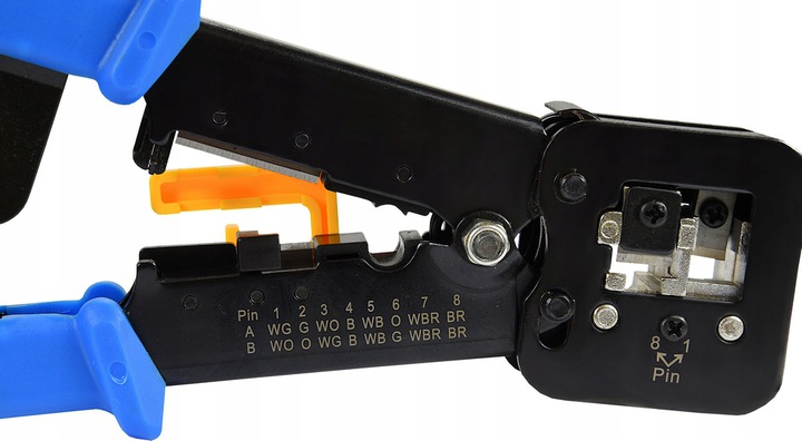 Zaciskarka 6P 8P wtyków przelotowych RJ45 PRASKA