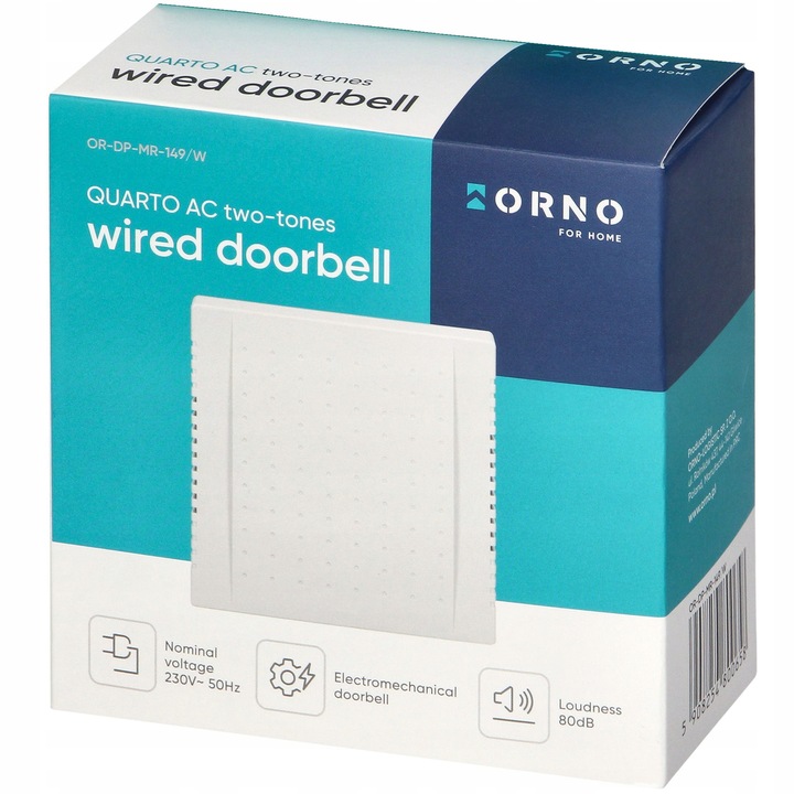 DZWONEK DO DRZWI PRZEWODOWY BIM-BAM 2-TONOWY 230V DO BLOKU DOMU