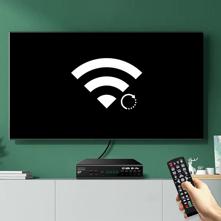 Tuner Dekoder Satelitarny DVB-T2 HEVC H.265 Full HD Telewizji