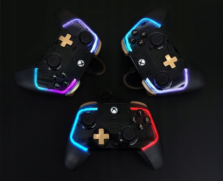 Kontroler Pad przewodowy GameSir K1 Kaleid Flux GamePad LED do Xbox PC