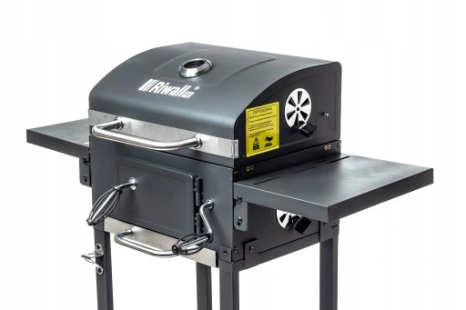 Grill węglowy Riwall Grillorz ogrodowy korbka Pokrywa Pokrowiec Ruszt