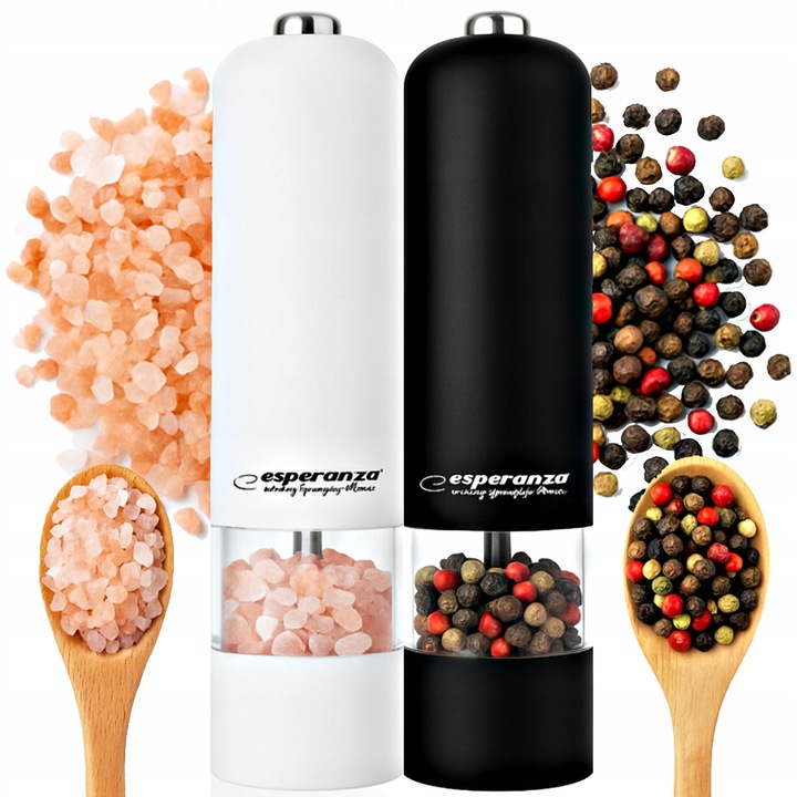 2x ELEKTRYCZNY MŁYNEK ROZDRABNIACZ DO MIELENIA PIEPRZU SOLI PRZYPRAW