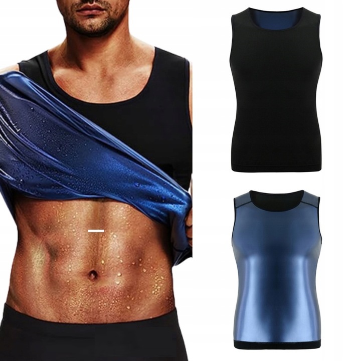 KOSZULKA MĘSKA TRENINGOWA SAUNA ODCHUDZAJĄCA L/XL