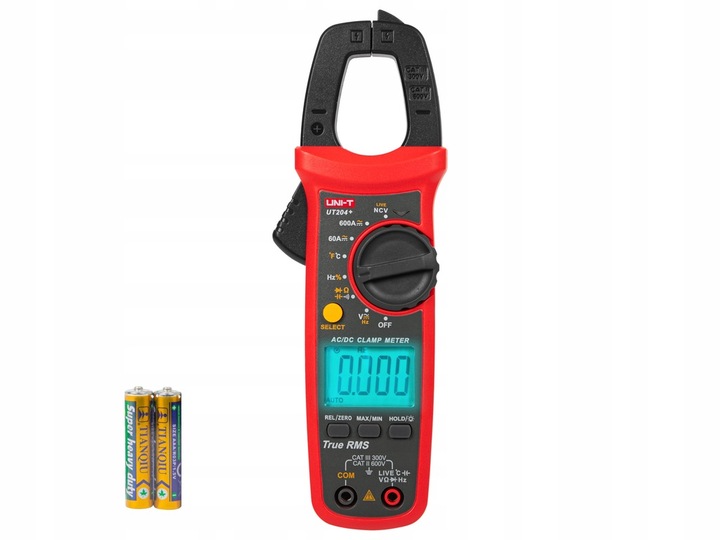 MULTIMETR AMPEROMIERZ MIERNIK PRĄDU CĘGOWY TrueRMS ETUI LCD ZESTAW