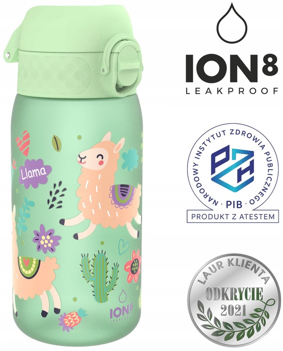 Bidon Butelka dla dzieci na wodę ION8 400ml Lamy