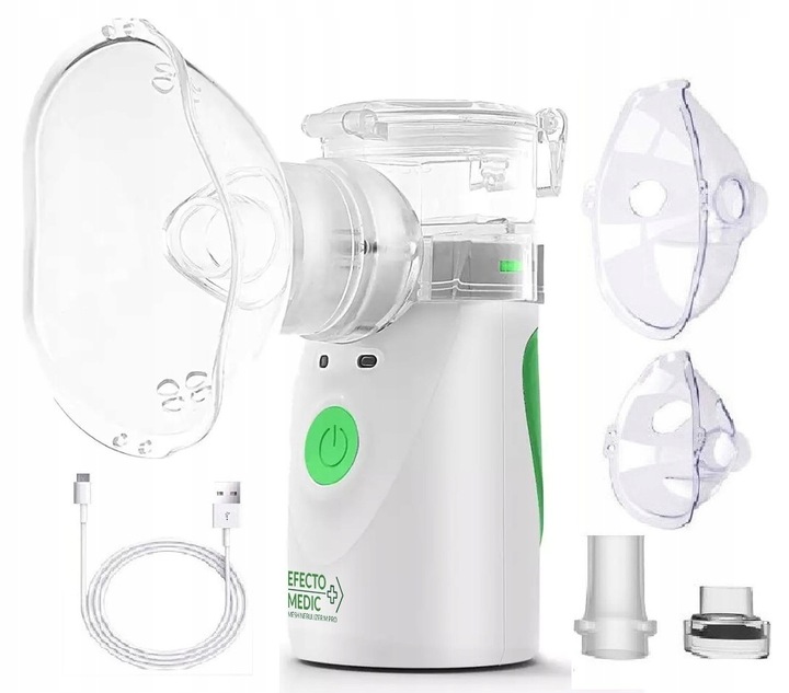 INHALATOR NEBULIZATOR Siateczkowy DLA DZIECI DOROSŁYCH przenośny CICHY MPRO