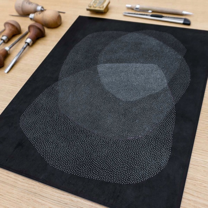 LINOLEUM do linorytu A4, 21 x 30 cm, płytka LINORYT