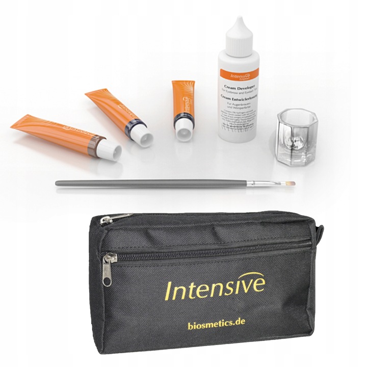 INTENSIVE ZESTAW DO HENNY BRWI I RZĘS +KOSMETYCZKA