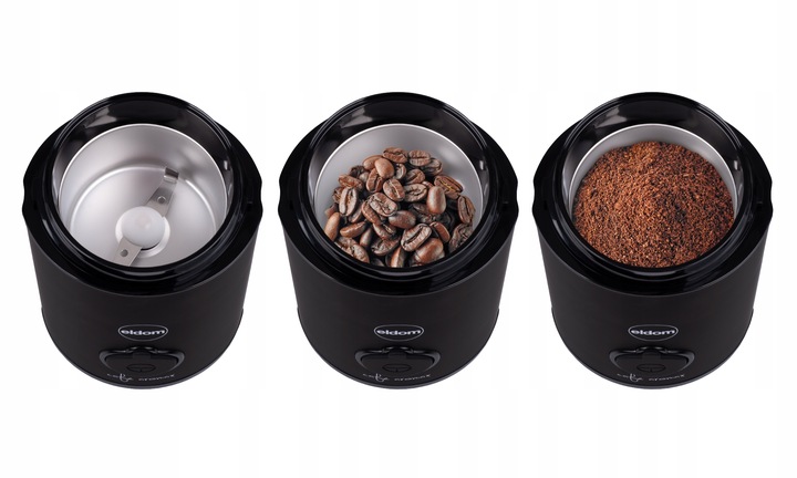 Elektryczny młynek do kawy MK90C beano Eldom czarny matowy 60g