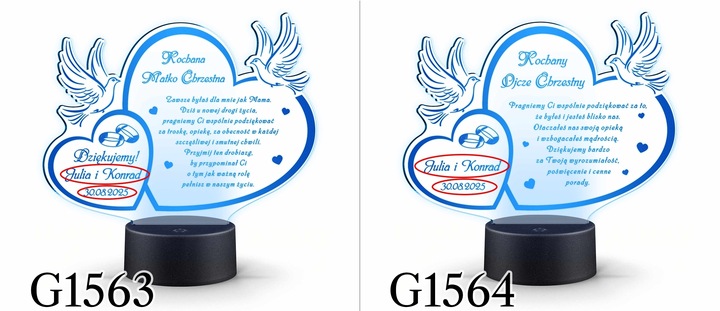 PODZIĘKOWANIA DLA RODZICÓW Świadków PREZENT na ŚLUB WESELE z TWOIM GRAWERem