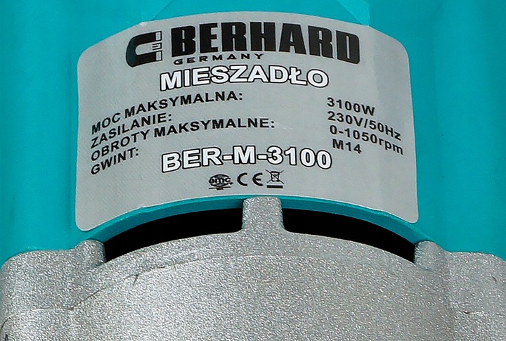 Mieszarka Berhard BER-M-3100 3100 W 120 MIESZADŁO