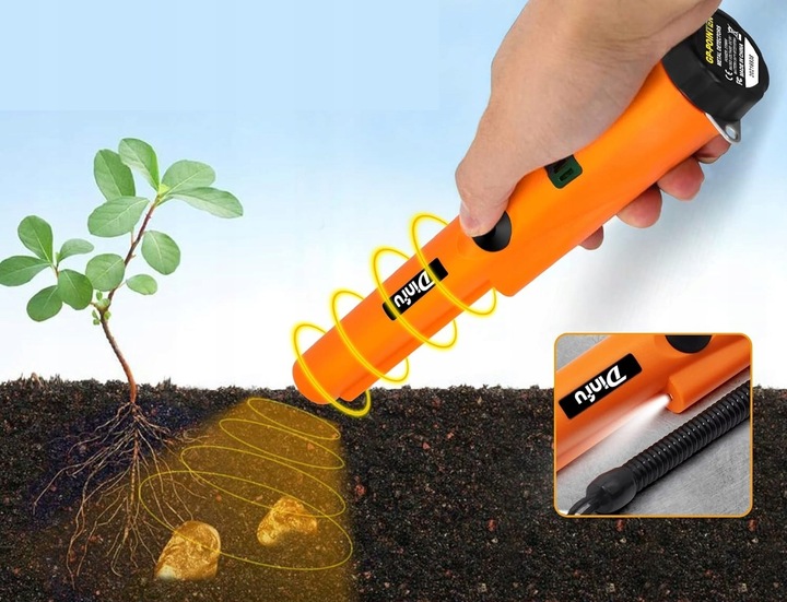 Wykrywacz Metali Ręczny GP POINTER Detektor Metalu Monet Złota z Latarką