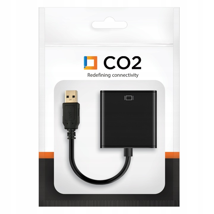 CO2 PRZEJŚCIÓWKA USB 3 HDMI ADAPTER KABEL HUB KONWERTER FULL HD 1080P 60HZ