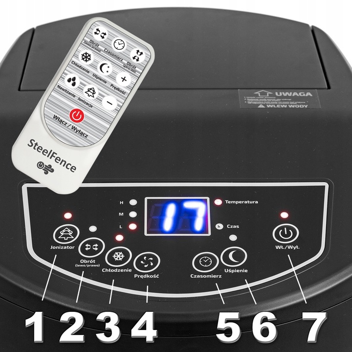 KLIMATOR KLIMATYZER WODNY PRZENOŚNY 12L JONIZACJA PILOT 5w1 PREMIUM