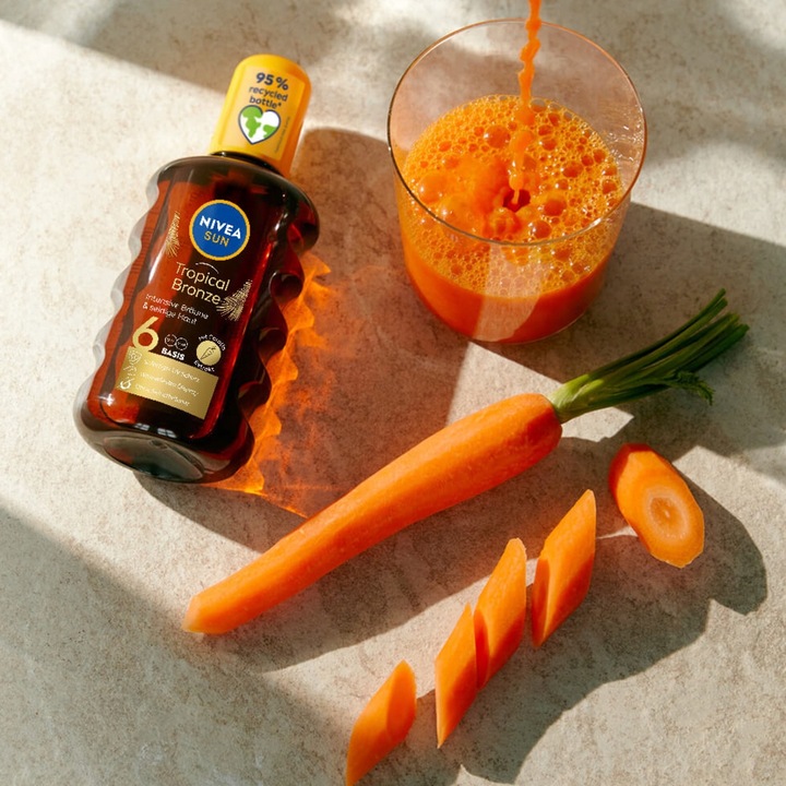 NIVEA SUN Intense Bronze spray SPF 6 Karotenowy olejek do opalania, 200 ml