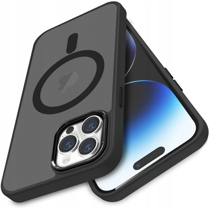 ETUI DO IPHONE 13 14 MAGSAFE PLECKI WZMACNIANE ANTI-SHOCK MATT CASE + SZKŁO
