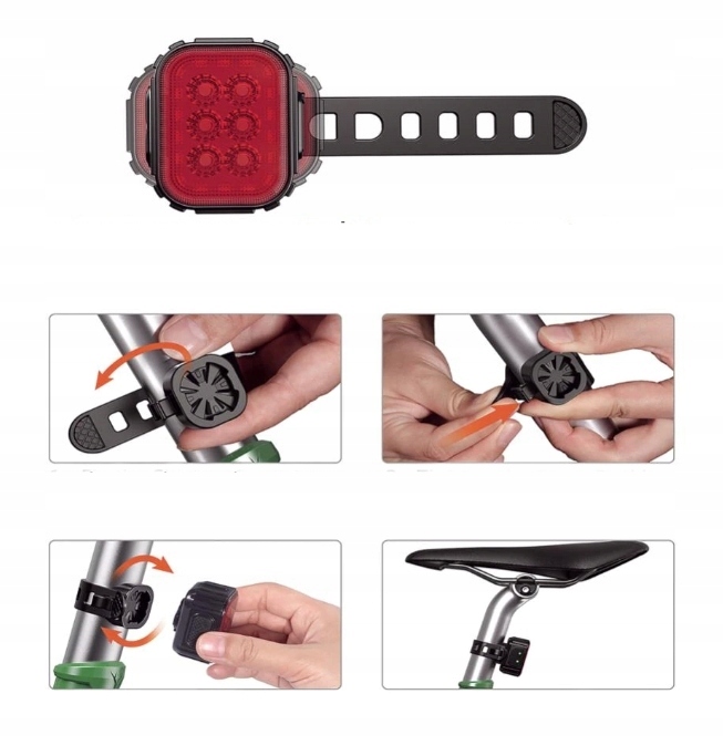 2x lampka rowerowa SPECTER IGO 500lm przód 100lm tył ZESTAW do 35h pracy !!