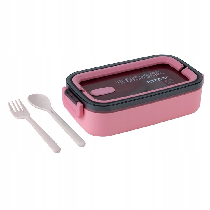 LUNCH BOX ŚNIADANIÓWKA DO SZKOŁY PRZEGRÓDKI 700ml RÓŻOWA KITE