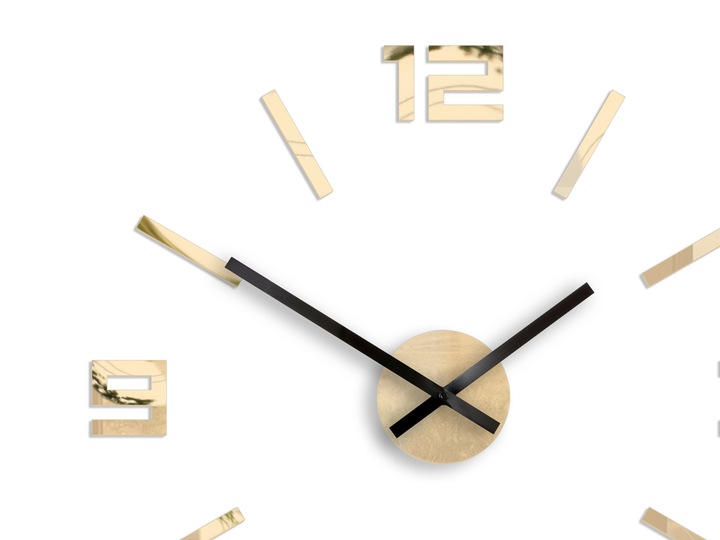 Zegar ścienny ARABIC ZŁOTE LUSTRO 50cm JAKOŚĆ -DIY