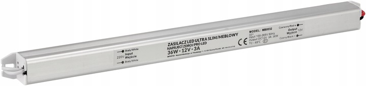 Zasilacz LED Ultra Slim 3A 36W 12V