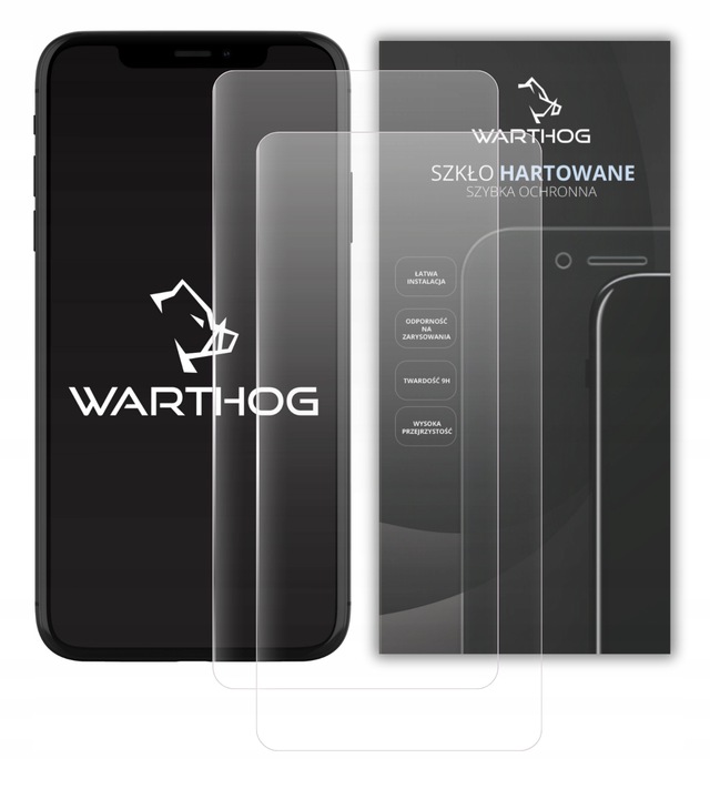 Szkło hartowane 9H Warthog do Apple iPhone 15 Pro 2szt. z Aplikatorem EZFit