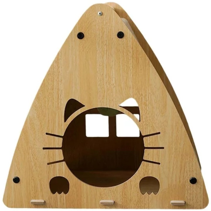 Petstore DRAPAK DLA KOTA Drewniany domek Budka Karton Legowisko