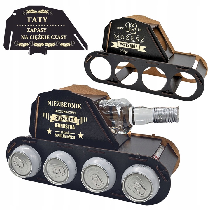 ŚMIESZNY PREZENT NA 18 40 URODZINY SKRZYNKA CZOŁG_ dla taty dzień
