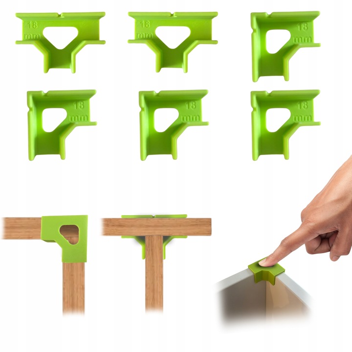 ZESTAW UCHWYTÓW STOLARSKICH DO KORPUSÓW 18 MM TRZECIA RĘKA