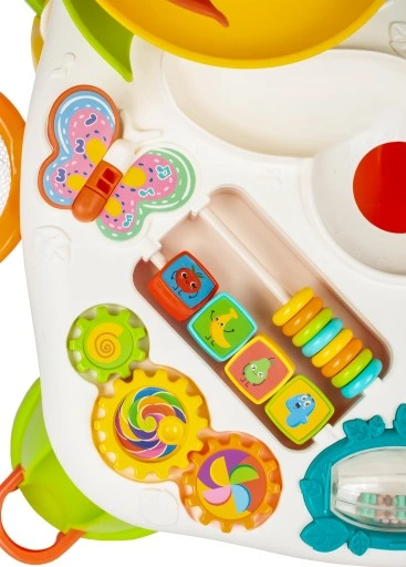 STOLIK INTERAKTYWNY EDUKACYJNY ZJEŻDŻALNIA PIŁEK PIŁECZKI PIANINKO PAPUGA