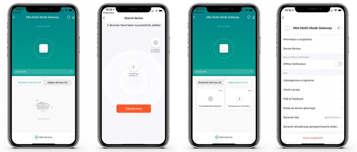 Bramka Zigbee 3.0 TUYA Centralka mostek WIFI SMART