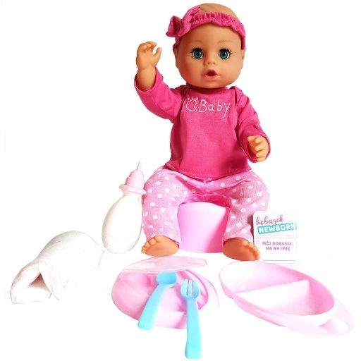 LALKA SIKAJĄCA 43cm BOBAS NEWBORN Bobasek PL